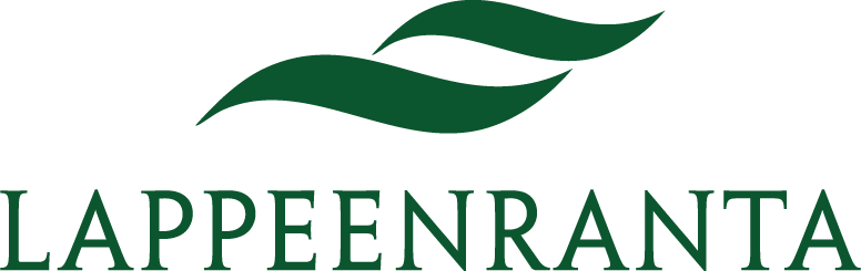 Logo, jossa lukee tummanvihreällä: Lappeenrannan kaupunki.